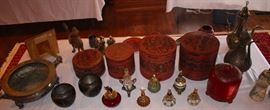 Indonesian and Asian Bronze and Boxes