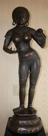 Large Bronze Sculpture Nude Guan Yin