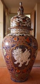 19th Century Palace floor urn, old staple restoration