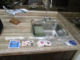 "Wild Alaska Sea Food" Model Airplane on Stand