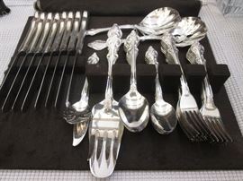 Beautiful Stainless Flatware Set by Retroneu, "Jenny", Service for 8