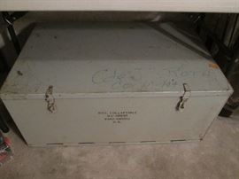 Collapsible Navy Service Trunk
