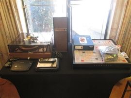 Large Scrabble Game and Unusual Wooden Puzzle with Christmas Theme