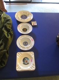 Some Military-themed Ash Trays