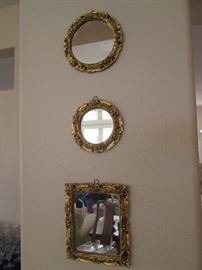 Small Unique Mirrors, some from the 1880's