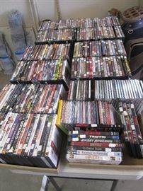 Loads of CD's, DVD's and VHS's