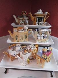7-Adorable Collectible Tea Pots by "Portmeirion"