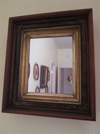 Second Antique Mirror in unique frame, C-1880's
