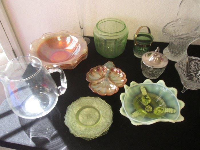 And More...vaseline glass, carnival glass, depression glass
