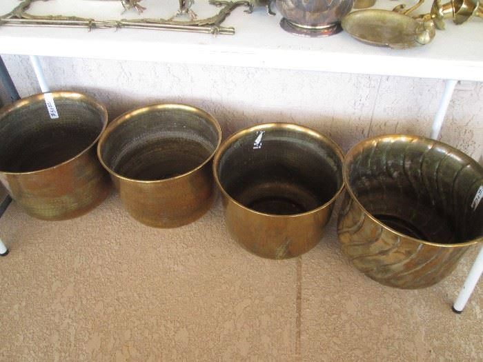 Brass Plant Pots
