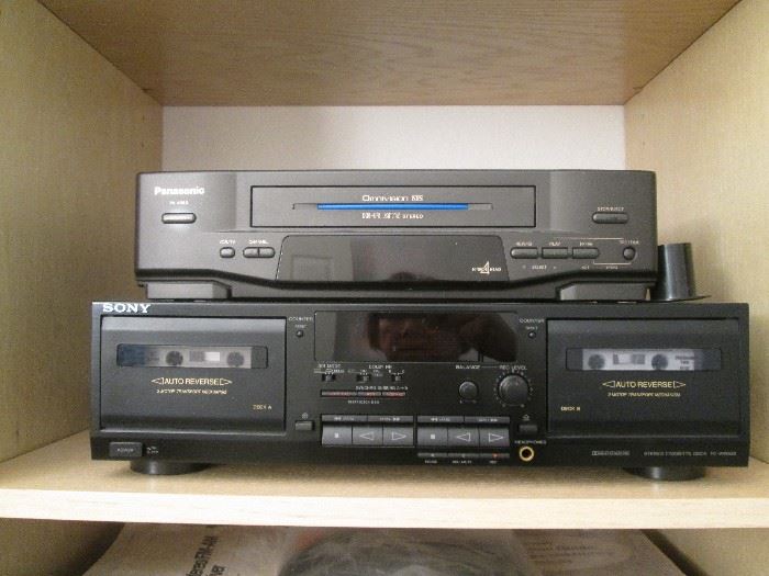 Panasonic VHS #PV4553                                                                    Sony Cassette Player #TC WR 535