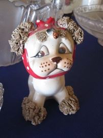 Lefton  Puppy, Spaghetti Porcelain, lots to love here!