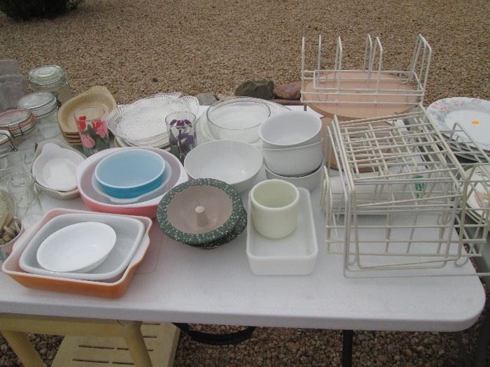 Casseroles, Mixing Bowls, look for the vintage pieces!