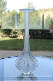 4) LALIQUE CLAUDE TALL VASE 
Size: 14 inches high x 5 Inches Wide.
Asking Price:  $350