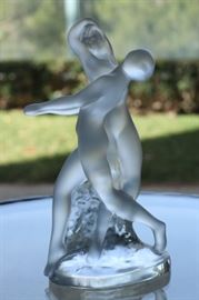 11) Signed Lalique France "Deux Danseus" Sculpture. Crafted Of Fine Quality French Art Glass. 
Size: 10 ¼ Inches High x 5.25 Inches Wide 
Asking Price: $525