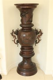 16) Antique 3 Pcs Brass Urn 
Size: 5 Ft High x 28 Inches Wide x 20 Inches Deep
Asking Price: $4,500
