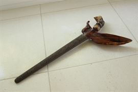 27) Kris (Keris) Blade or Sword – 
Size: 20 Inches Long (w/ Handle), 10 Inches Long (Blade Only)
Asking Price: $225
