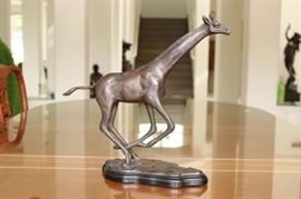 34) Running Giraffe Bronze
Size: 13.5 Inches High x 14 Inches Wide x 5 Inches Deep
Asking Price: $155