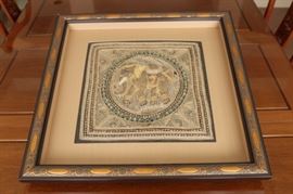 37) Pair of Indian Handmade Sequined Elephant Tapestries
Size:  
23 Inches x 23 Inches (w/ Frame)
14 Inches x 14 Inches (w/o Frame)
Asking Price: $390 for the pair