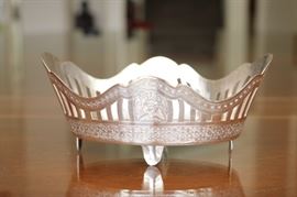 48) Smaller Silver Bowl – 
Size: 6.5 Inches Long x 4.25 Inches Wide x 3 Inches High
Asking Price: $258