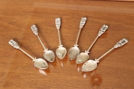 53) 6 Silver Spoons
Size: 5 Inches Long x 1 Inch Wide 
Asking Price: $125