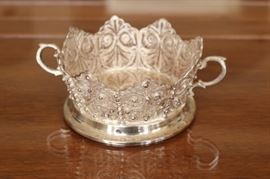 57) Antique Silver Bowl
Size: 6 Inches Wide x 2.25 Inches High 
Asking Price: $300
