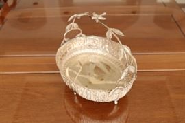 59) Silver Basket
Size:  12 Inches High x 11 Inches Long x 9.5 Inches Wide
Asking Price:  $1,650