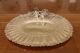65) Grape Silver Plate
Size:  16 Inches Long x 12.5 Inches Wide x 2.5 Inches High
Asking Price: $1,540
