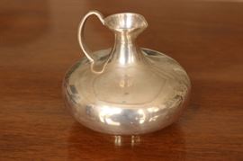 71) Small Silver Jug w/ Handle
Size: 4 Inches High x 3.75 Inches Wide 
Asking Price: $160