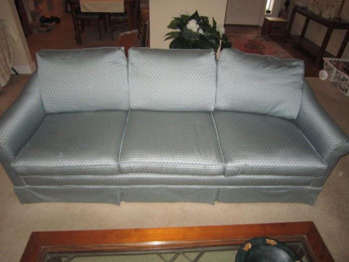 second blue sofa