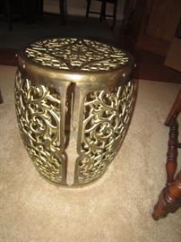 Brass garden stool