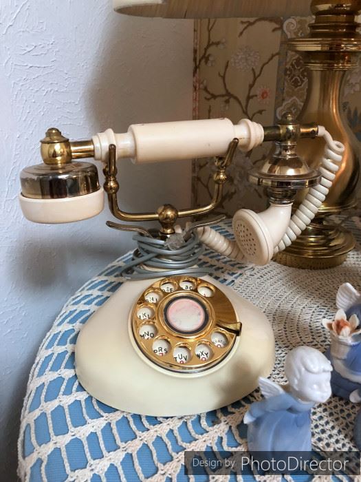 Vintage rotary telephone