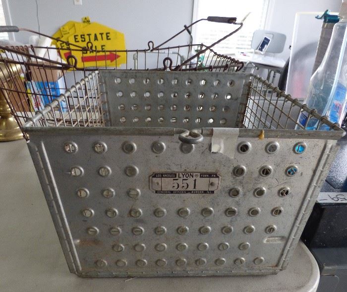 Vintage locker basket