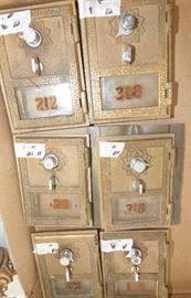 Vintage post office box doors