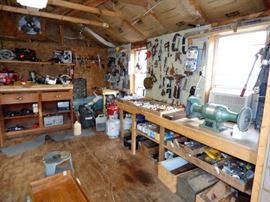 One side of shop building