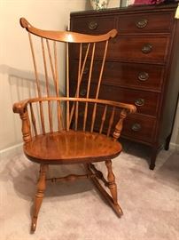 Nichols and Stone maple rocker from the 1950-1960's.