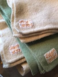 Lovely vintage wool blankets by Witney, made in England.