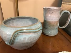 Close up of Southwestern pottery.