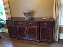Henkel Harris breakfront buffet with inlay detailing originally $5900  72"w x 19"d x 35"h asking  $1200