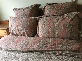 close up of bedding
