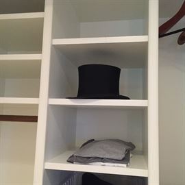 Wonderful size 7 1/4 silk twill top hat from Capitol for sale - ready for your next black tie event or wedding
