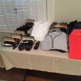 sunglasses, shirts and tops