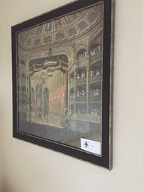 Beautifully framed poster of the l'opera