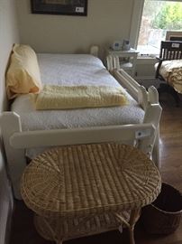 Wonderful vintage twin with second one so it can become a bunk, 60 for the set