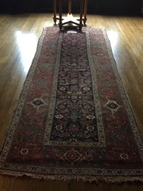 wonderful runner - antique rug 4'1" x 9'9' asking $560