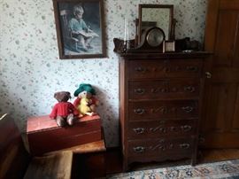 antique tall boy dresser