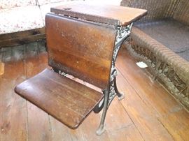 antique student desk