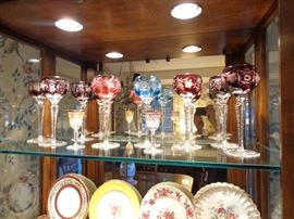Bohemian Hock glasses.