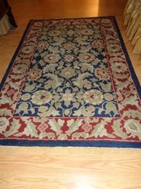 area rug, probably 4x6