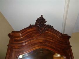 closeup of the top know